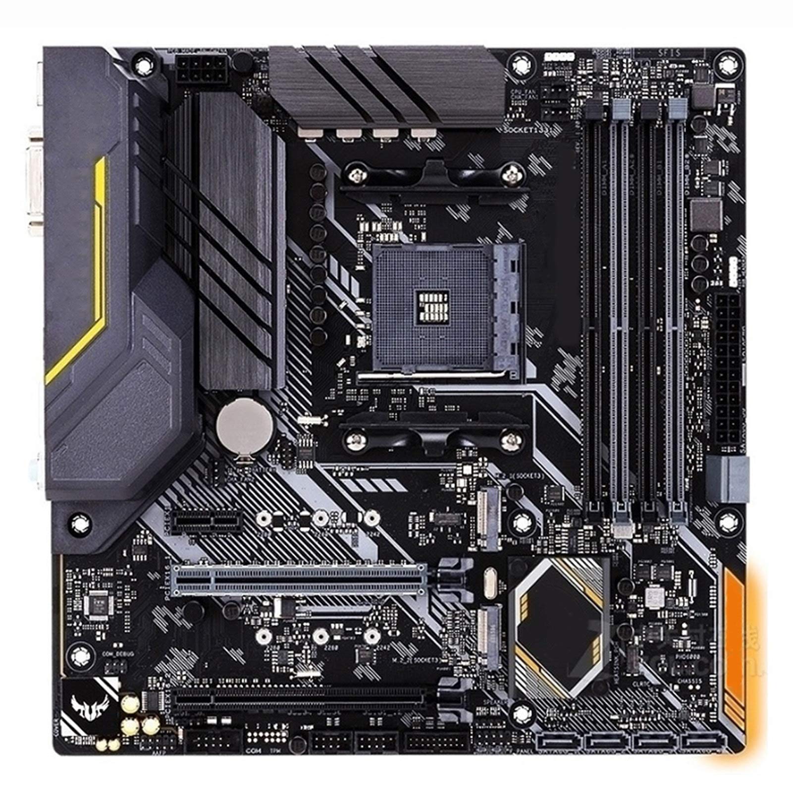 TOPOU Mainboard Fit for Socket AM4 ASUS TUF B450M-PRO Gaming Motherboard DDR4 64GB M.2 NVME Slot Mic