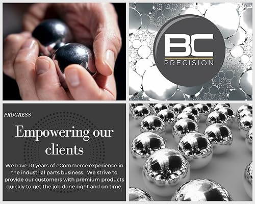 Miniatura 2 de BC Precision BBS de metal chapado en zinc plateado de 500 quilates, 0.177 in (0,177 Cal), grado de coincidencia premium, ideal para tiro de