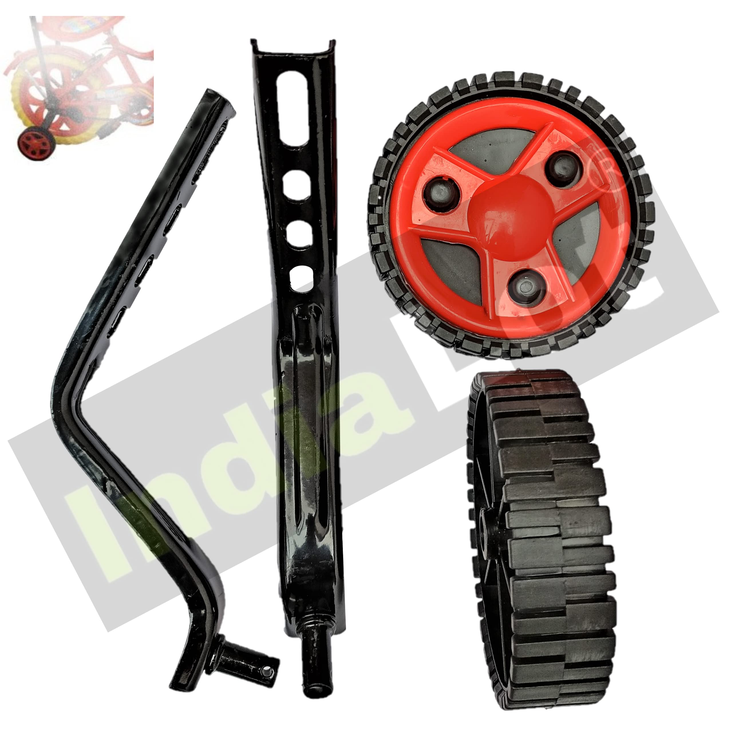 Buy IndiaLot ® Cycle Side Supporter Wheel Training Wheels Adjustable