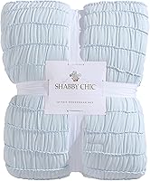 Vista 8 de Shabby Chic® - Colcha tamaño King, ropa de cama de algodón suave con fundas a juego, decoración del hogar bellamente drapeada para todas