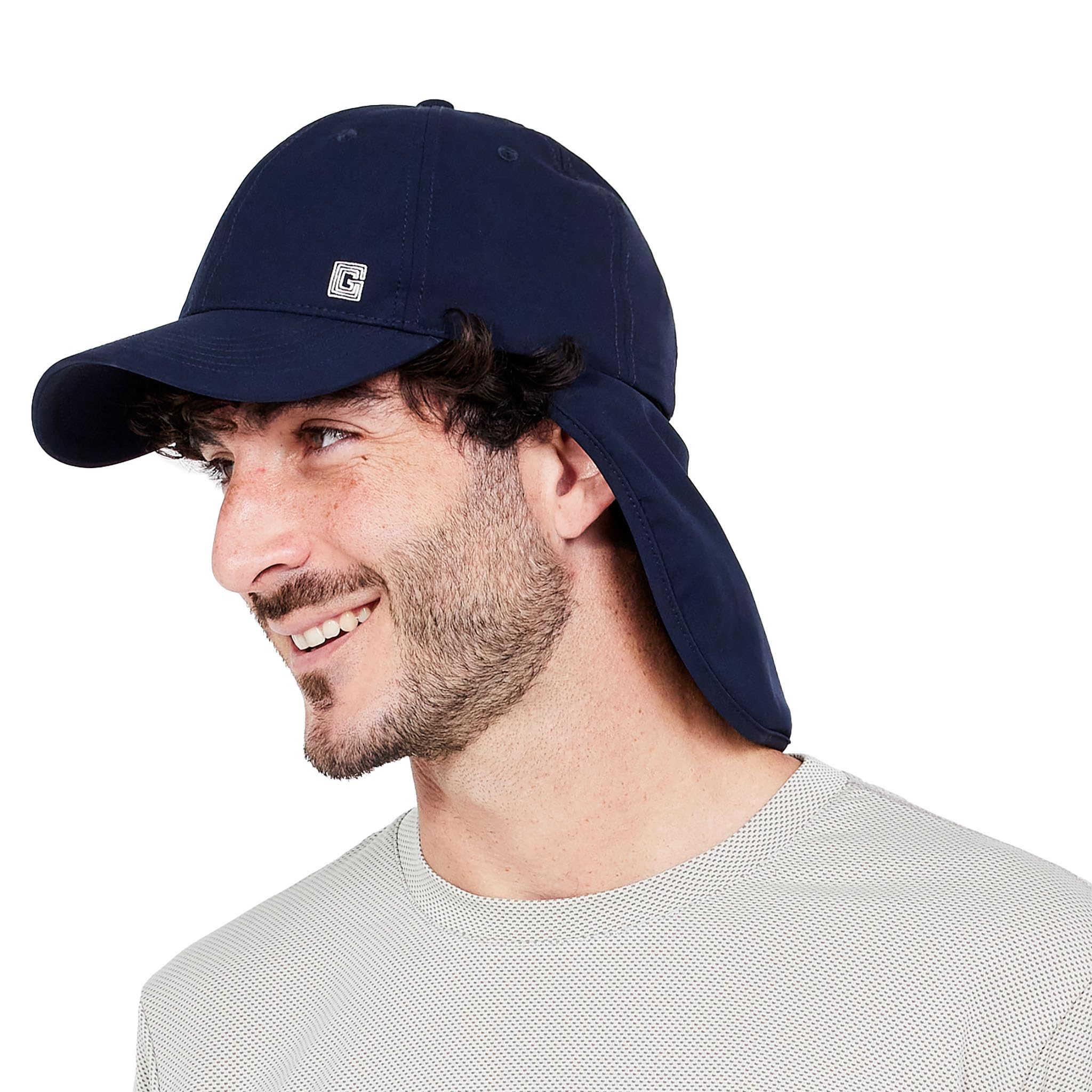 G-HEAT - Casquette Saharienne Anti-UV avec Protection UPF50+ | Rafraîchissement Instantané | Légère, Respirante | Protège-Nuque Amovible | Idéale pour Loisirs, Randonnée, été, Coups de Soleil