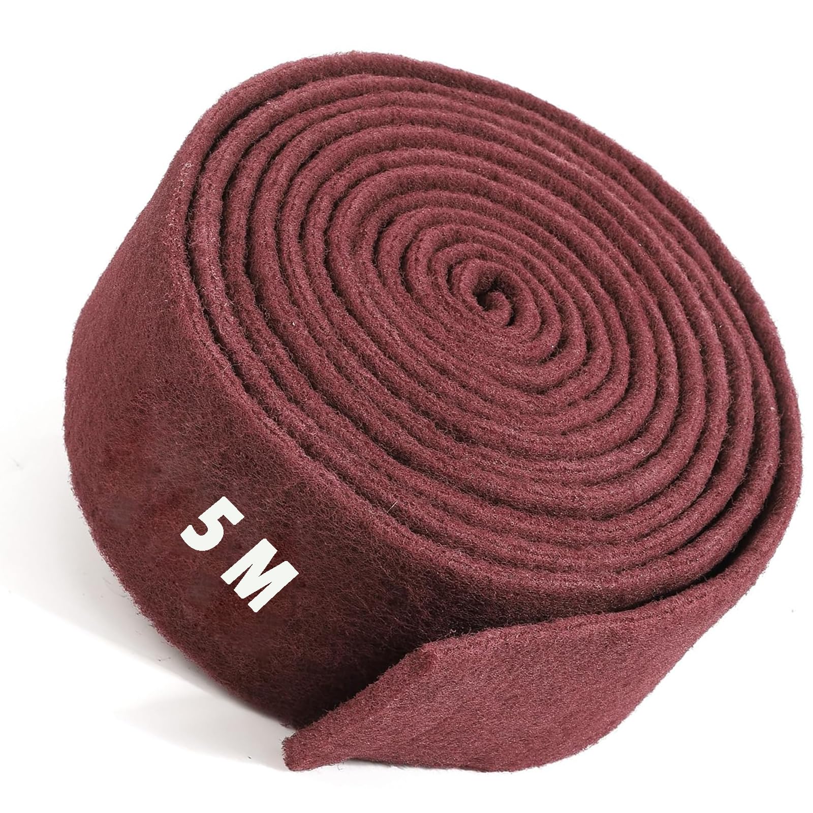 Weinsamkeit Vellón de Lijado, Grano de 5m x 100mm 240 Rollo de Vellón de Lijado Duradero/Vellón de Lijado/Almohadilla de Lijado para Madera, Metal, Acero Inoxidable, Cinturón de Vellón no Tejido