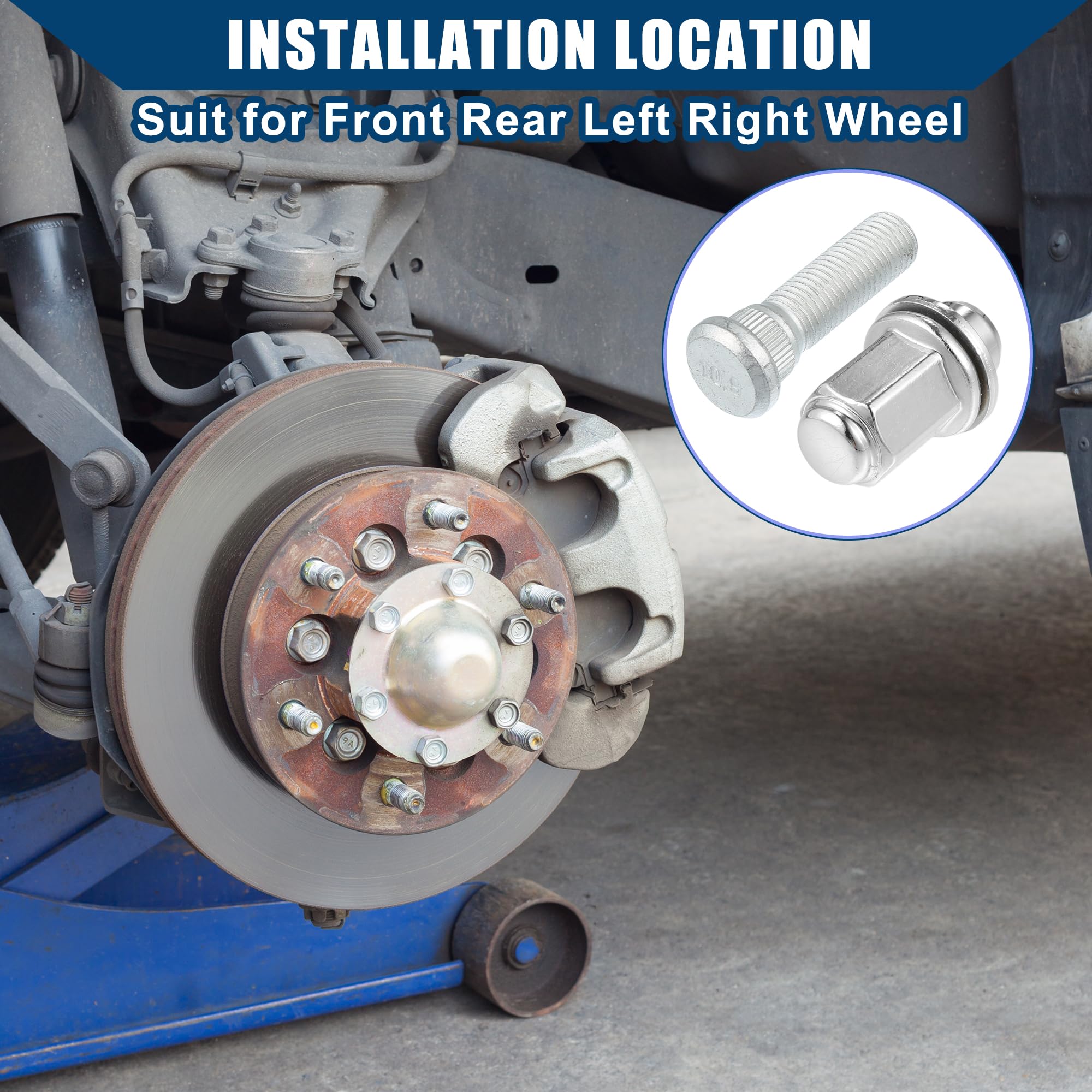 A ABSOPRO No.9094202049 Bullone per perno ruota M12-1.5 per Lexus, per Toyota e per Scion