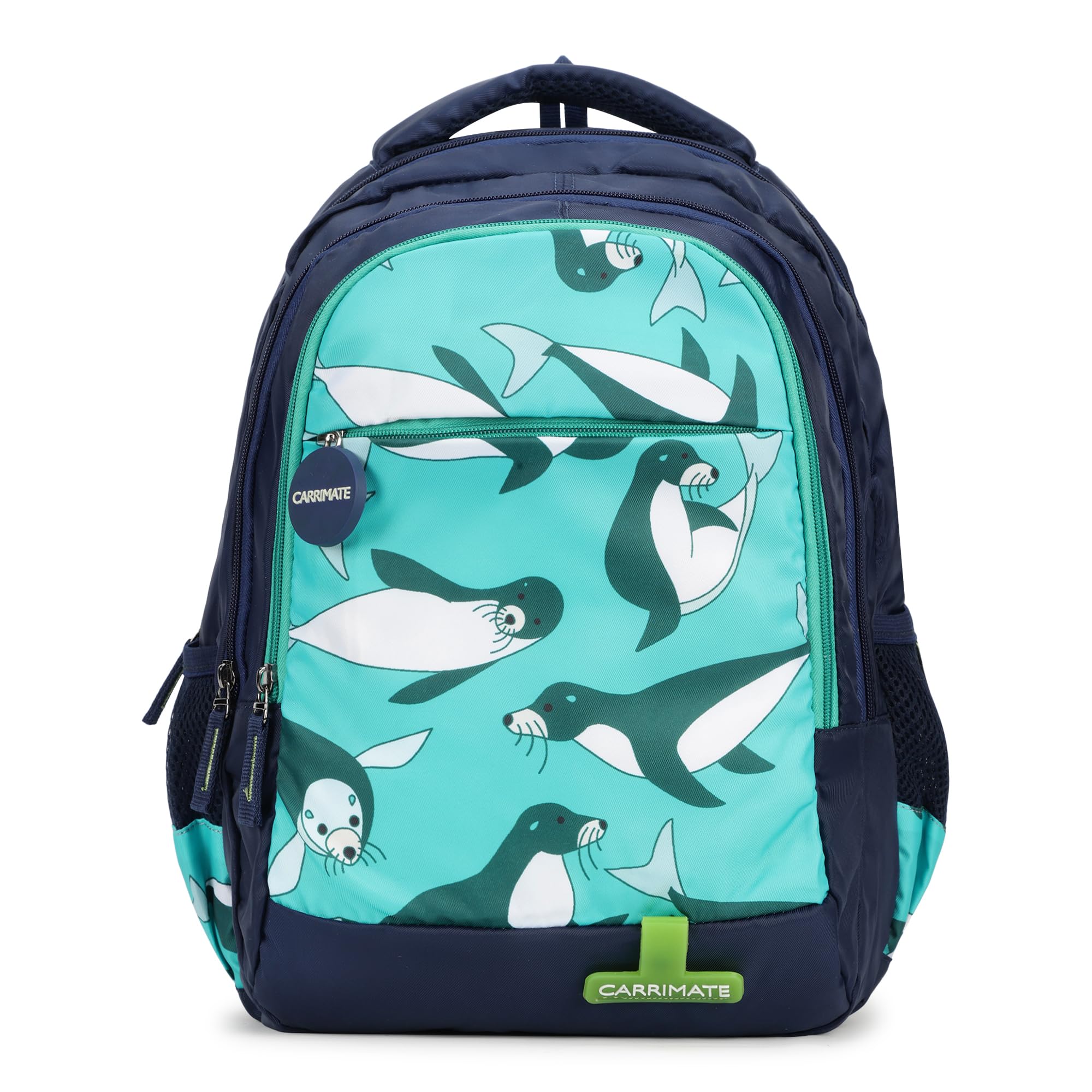 carrimate Snuggle School Bag for Kids Boys & Girls | 20L Capacity Backpack with 3 Compartments and Bottle Holder | Lightweight Soft Polyester Fabric | Stylish Designs With Front Zipper Kids School Bag-picture-37