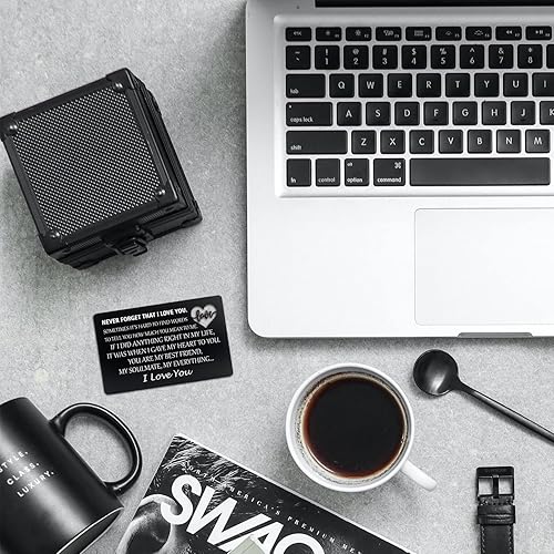 Miniatura 6 de Inserto de cartera grabado para novio, marido, él, tarjeta de inserción de billetera de aniversario para hombres o mujeres, tarjetas de regalo de