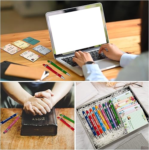 Miniatura 7 de Spiareal Juego de 20 piezas de regalos divertidos, bolígrafos sarcásticos, notas adhesivas, bolígrafos divertidos, blocs de notas humorísticos,