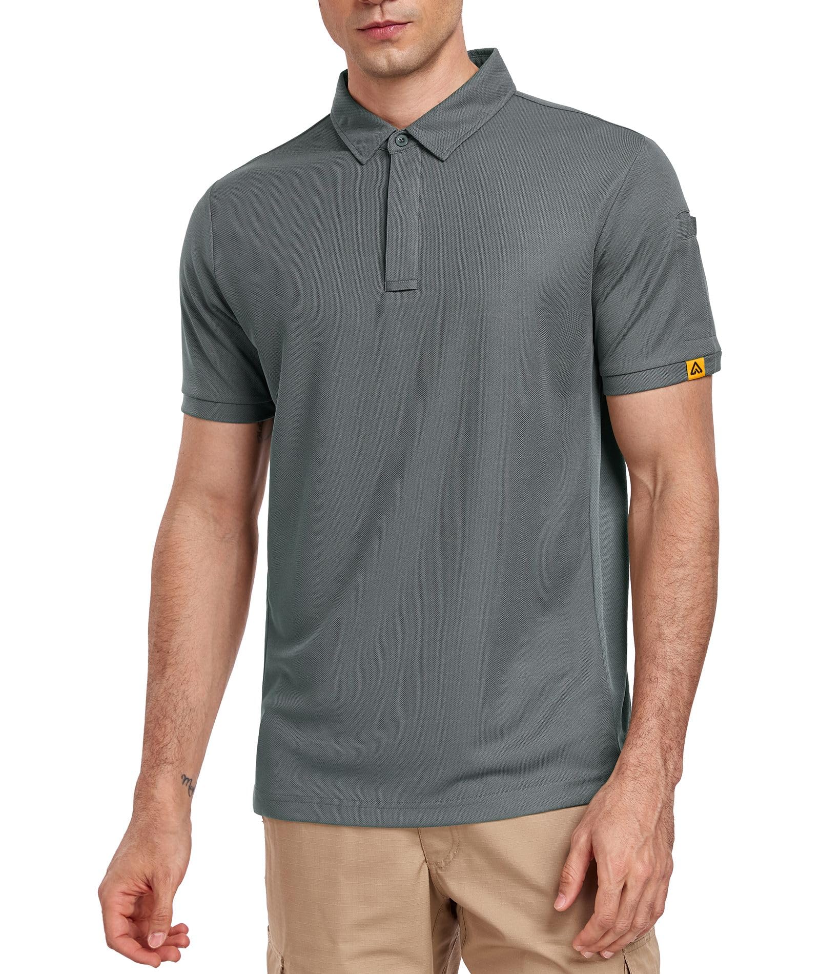 Polo Uomo Manica Corta, Maglietta Polo Uomo, Traspirante Polo T Shirt da Lavoro Uomo, Magliette Maniche Corte Uomo per attività All'aperto