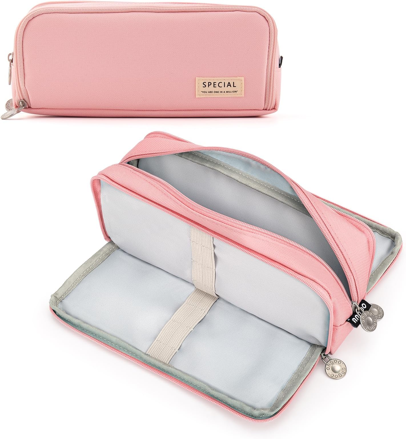 TOYESSLarge 3-Tier Compartment Pencil Case - Portable Multifunctional Storage Suitable for Students, Children, Adults, Girls, Boys