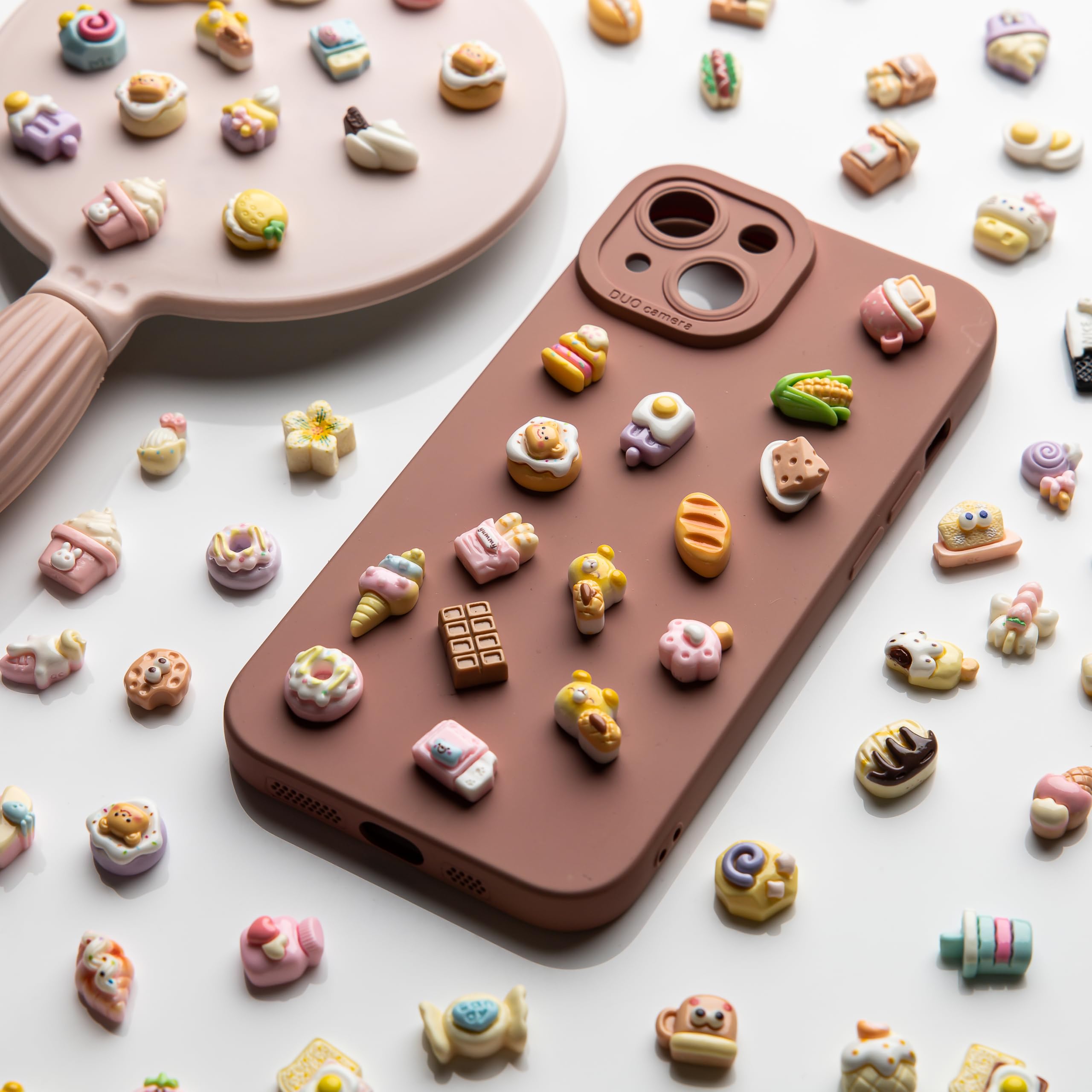 Slime Charms Food Cute Set - Mixed Lot Assorted Food Resin Flatback Cute Sets for DIY Crafts Making,Decorations,Scrapbooking,Embellishments,Hair Clip 25pcs