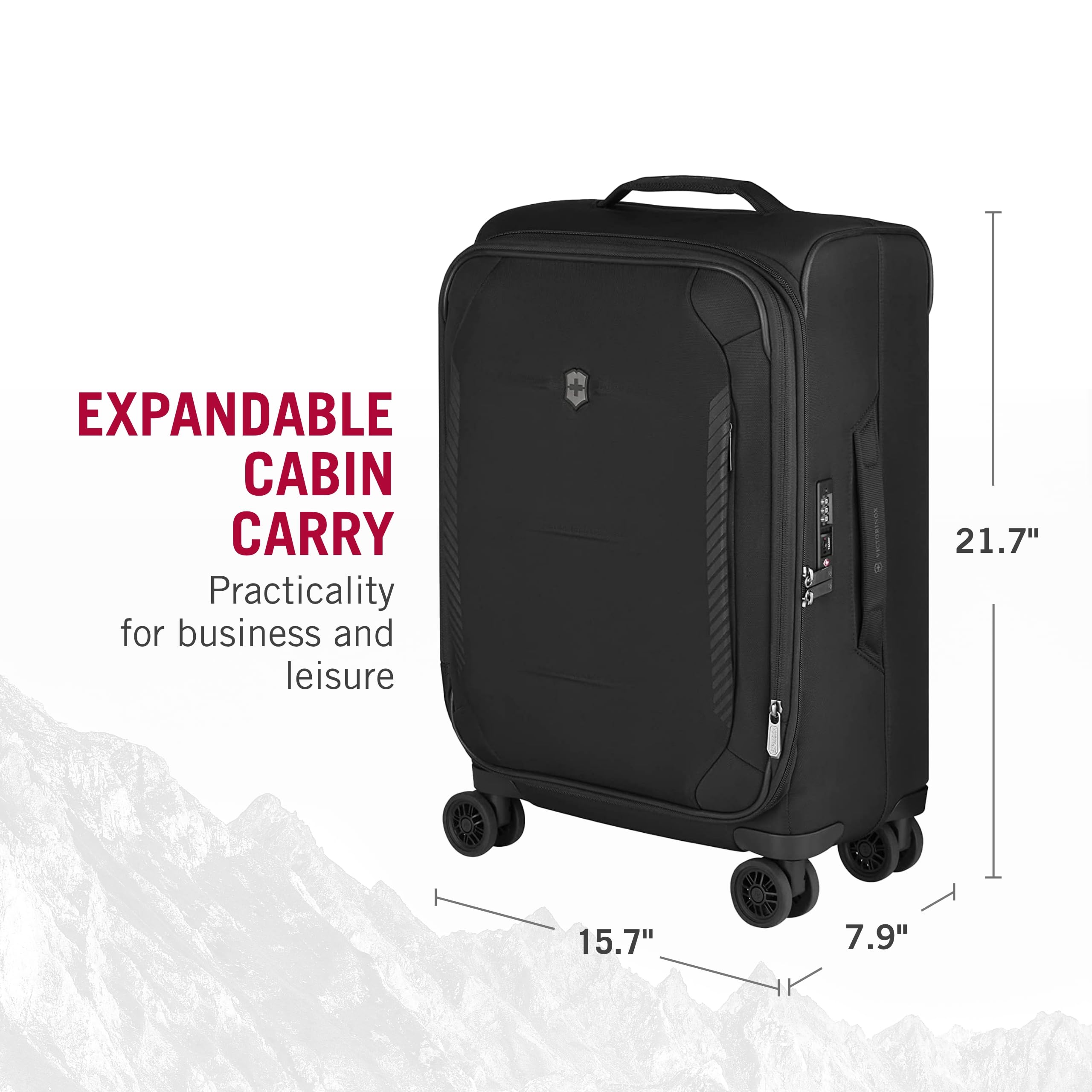 Victorinox Crosslight Frequent Flyer Plus Softside CarryOn Luggage