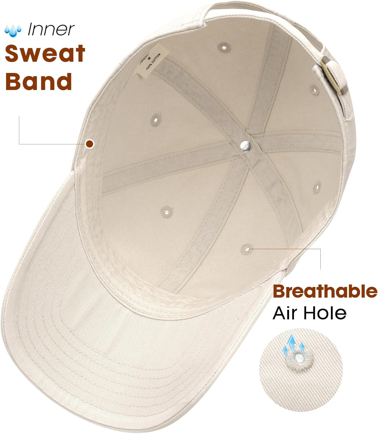 FURTALK 3 Packs Unisex Vintage Washed Cotton Distressed Baseball Cap Low Profile Adjustable Dad Hat - Image 6