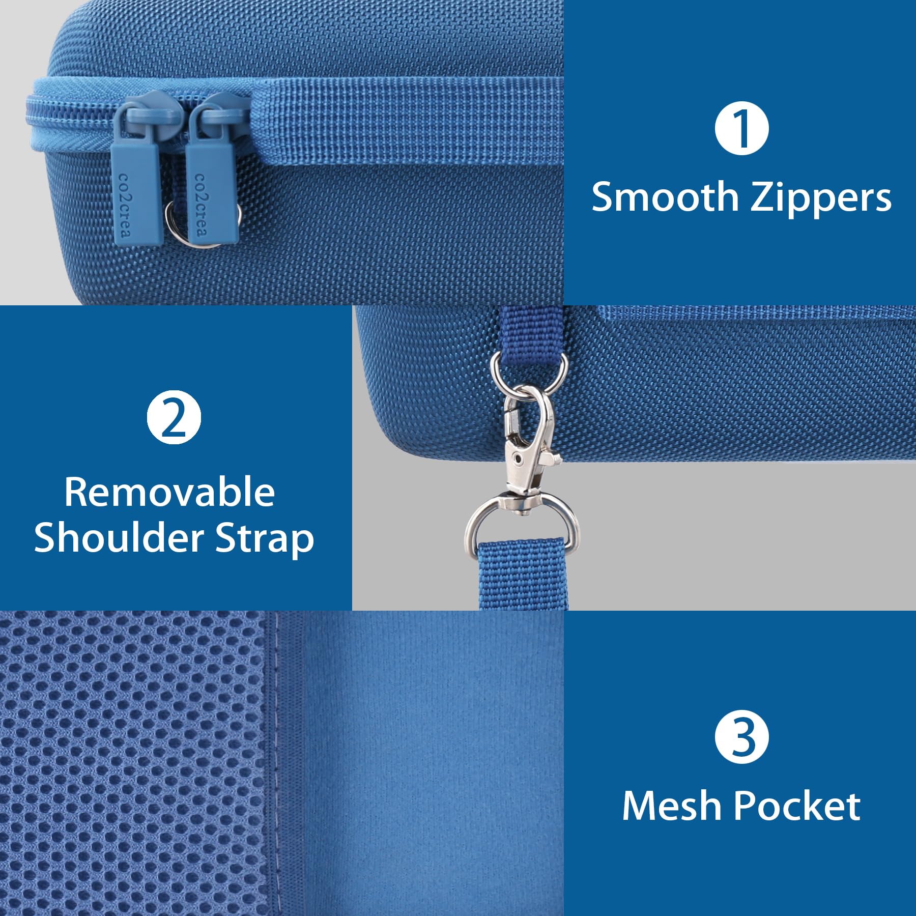 co2CREA Hard Travel Case for Bose SoundLink Flex (2nd Gen) /Flex Portable Bluetooth Speaker,Case Only, Twilight Blue - Image 4