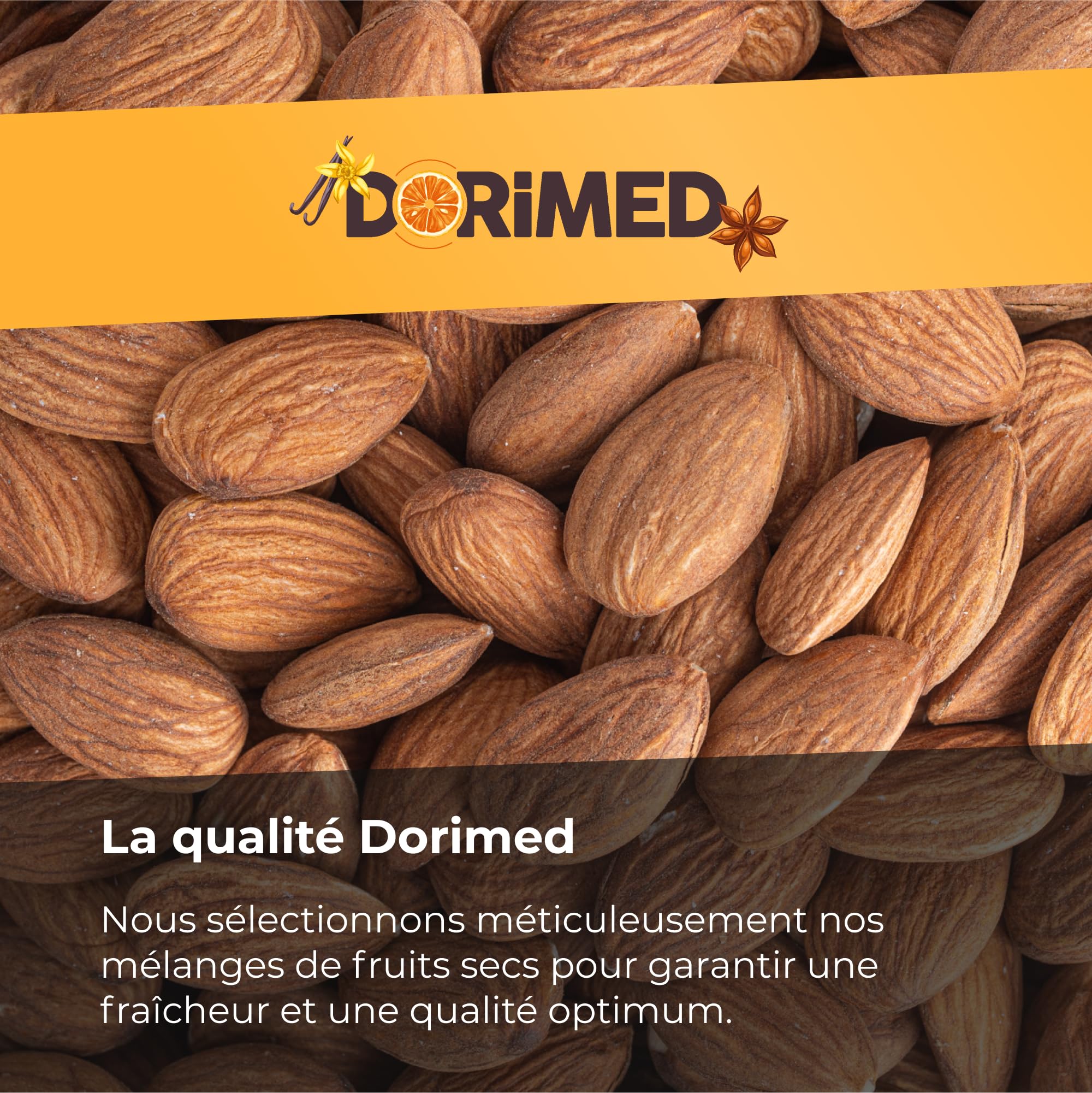 Amandes décortiquées 1 kg I Entieres et non salées I Naturelles I Noix Crues I Fruits Secs sans OGM I végétaliens et végétariens I Nuts I Almond Keto I Dorimed