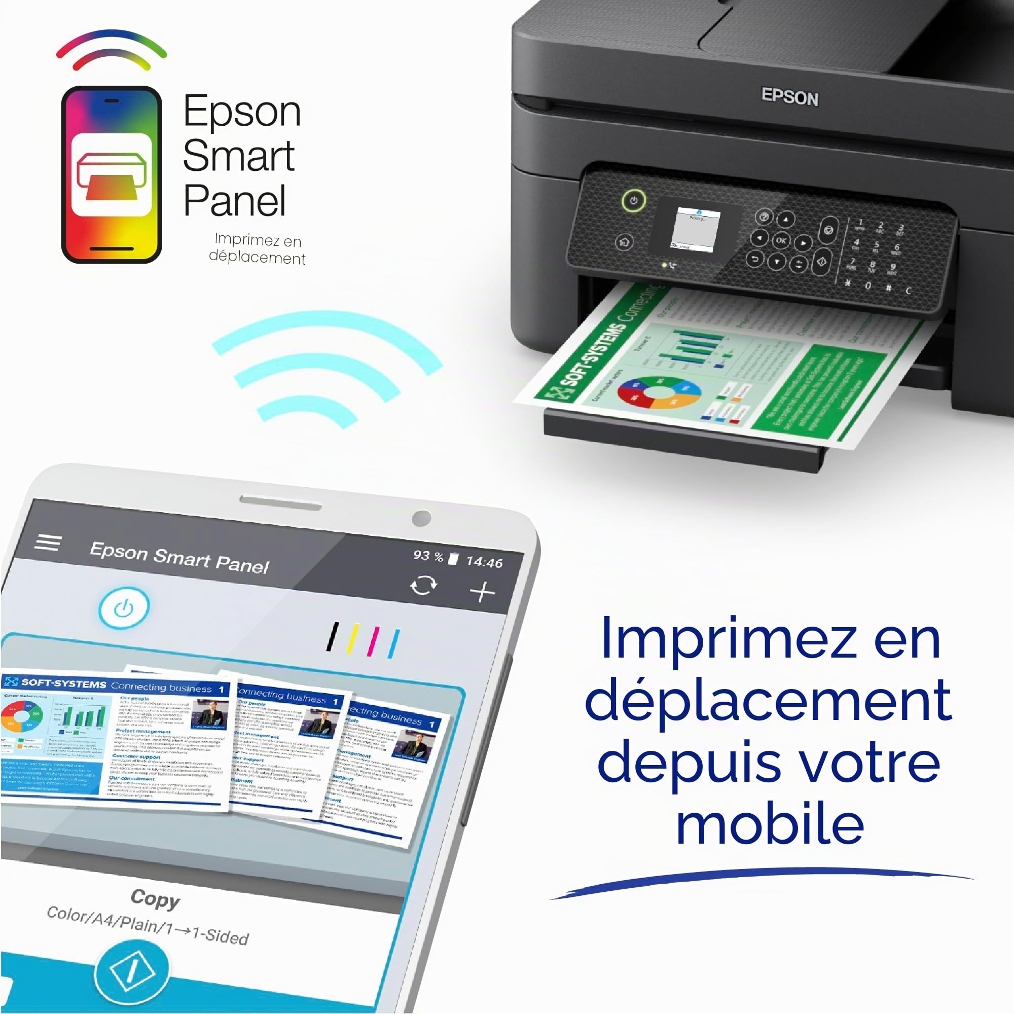 EPSON WF-2930 Print Scan Copy FAX WiFi A