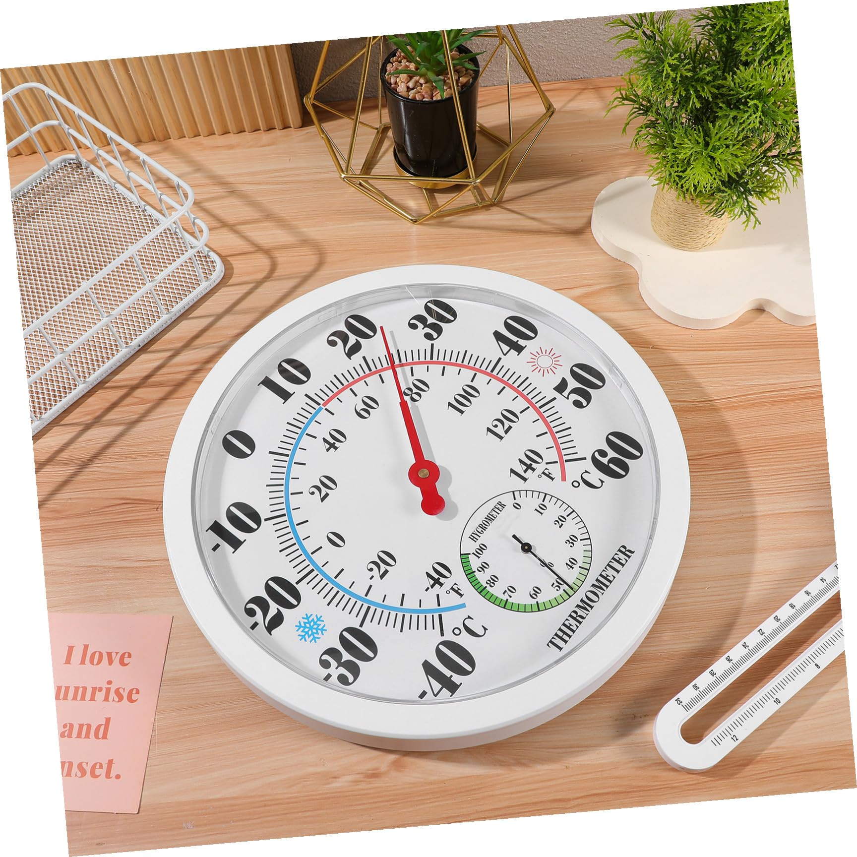 Termómetro Digital de Pared para Casa y Sauna Medidor Preciso de Temperatura y Humedad Interior Compacto y Fácil de Montar Control Climático para Dormitorio y Salón