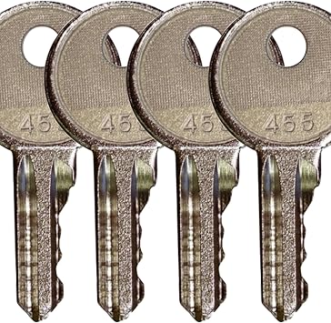 FridayParts 4 Ignition Keys 455 key 104466 for Skyjack Genie JLG Snorkel Parts