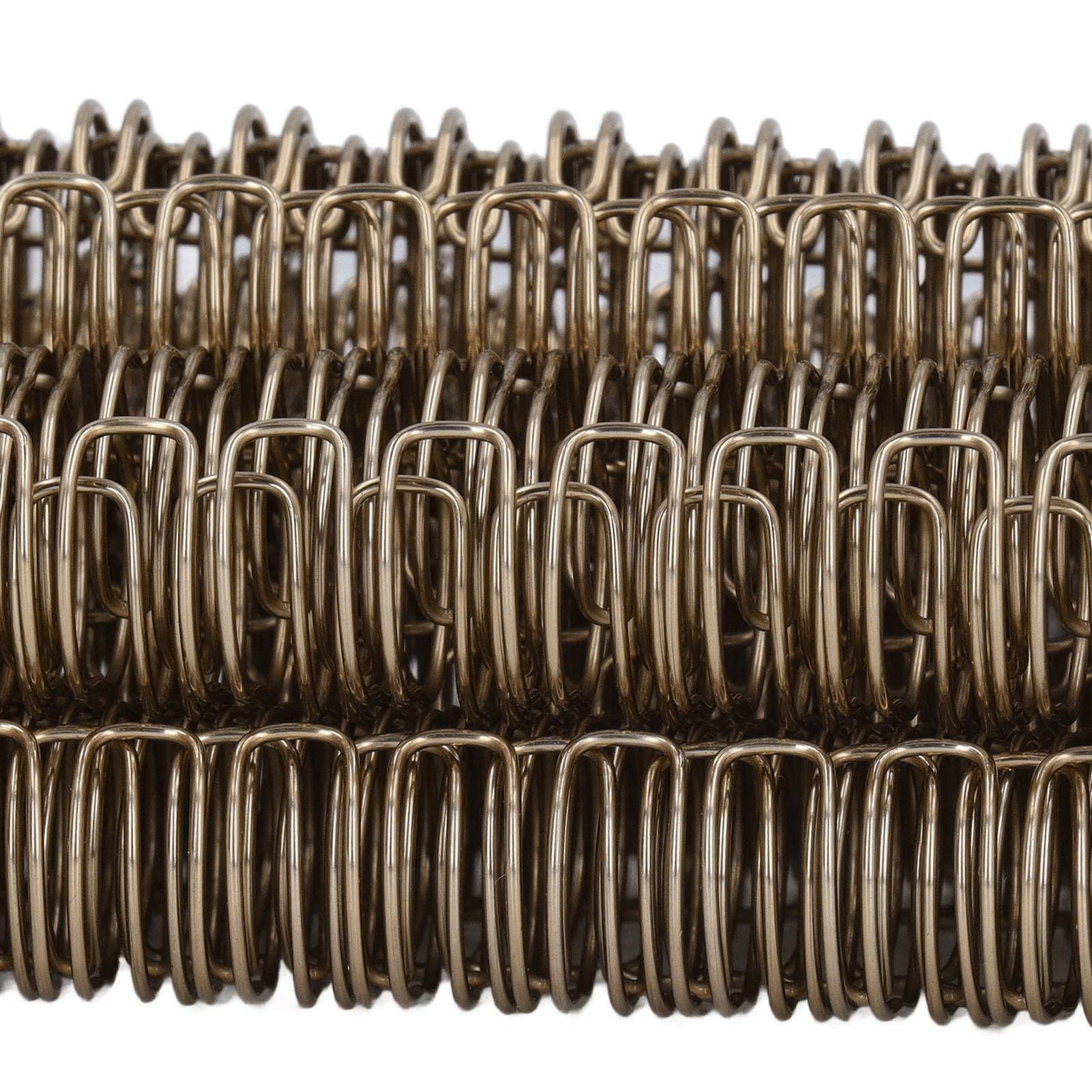 Doppelschlaufen-Drahtbinderücken, 100-teiliges Set, 34 Schlaufen, professionelle A4-Dokumentenbindedrähte für Büroberichte, Präsentationen, 12,7 mm Durchmesser, 100 Blatt Ka (Bronze)