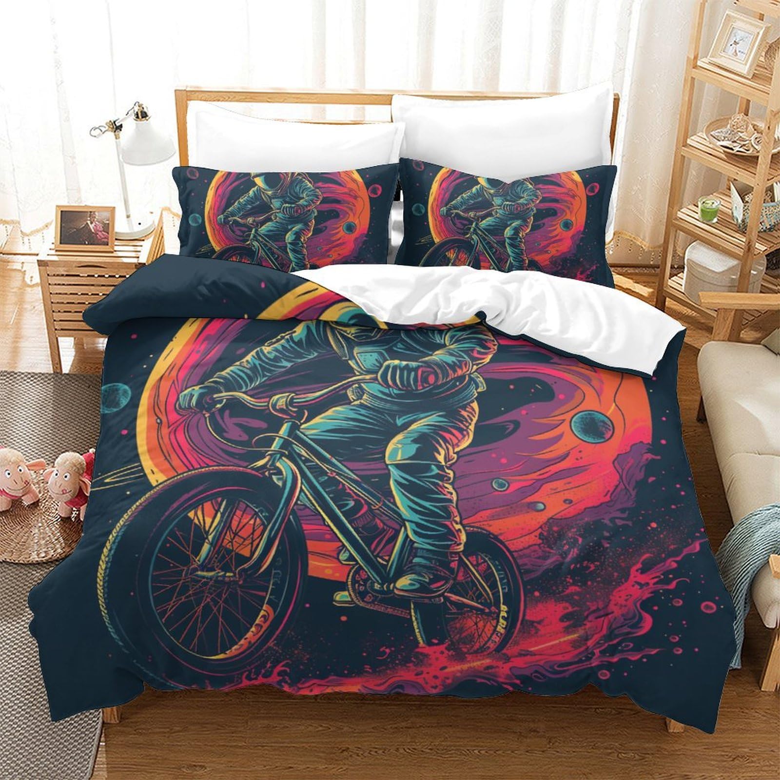 Housse de couette enfant astronaute pour transformer la chambre des ados en navette spatiale 3D
