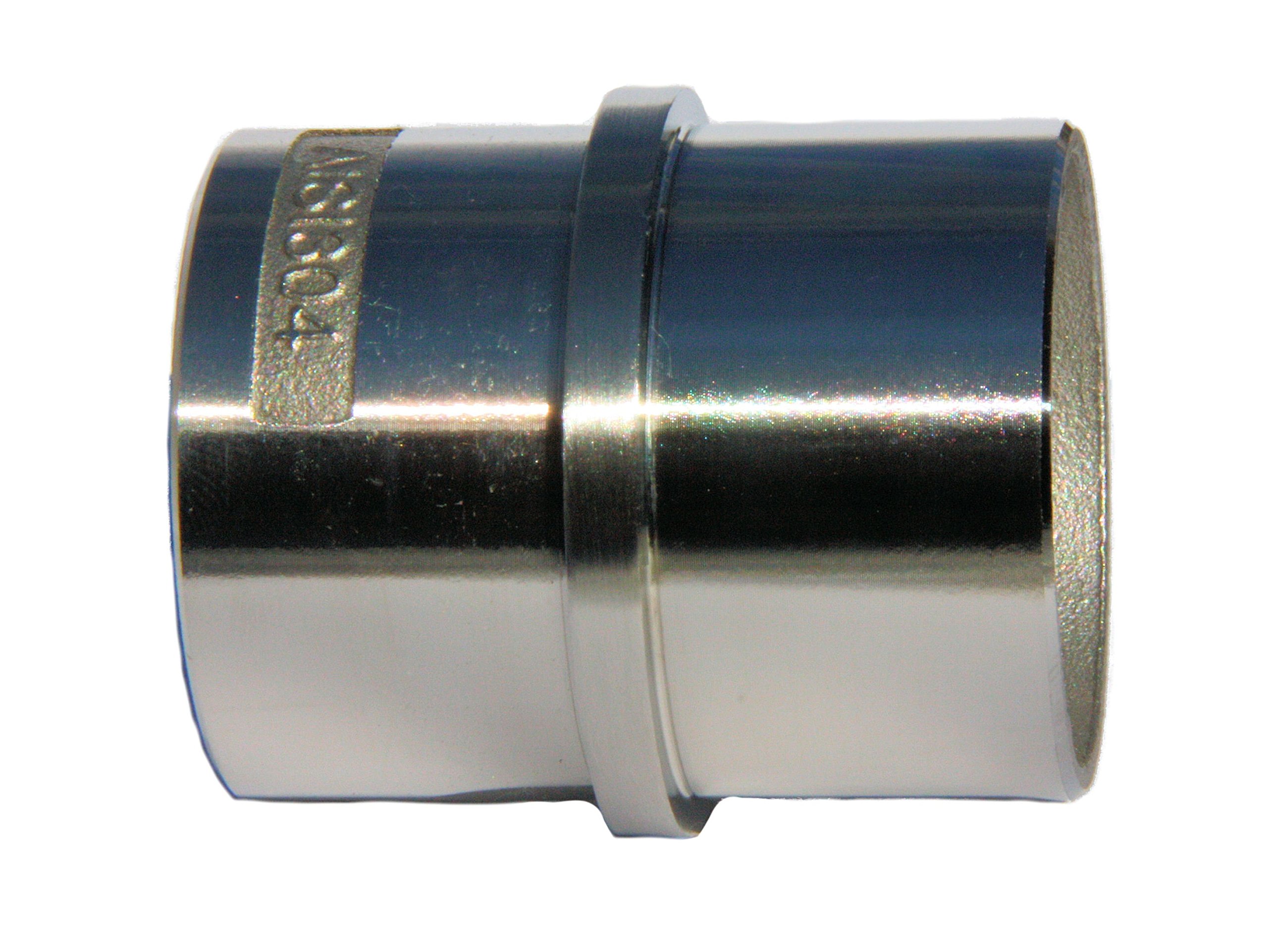 UHRIG Pipe Connector Straight for Pipe 42.4mm, Stainless Steel Handrail, Balcony Railing, etc.