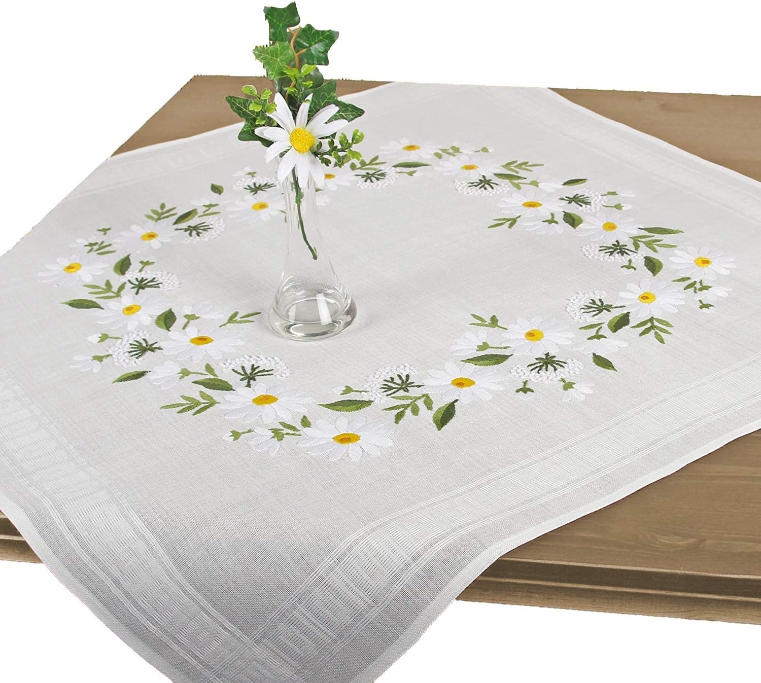 Embroidery Kit DAISIES / Embroidery Set with Template for Adults