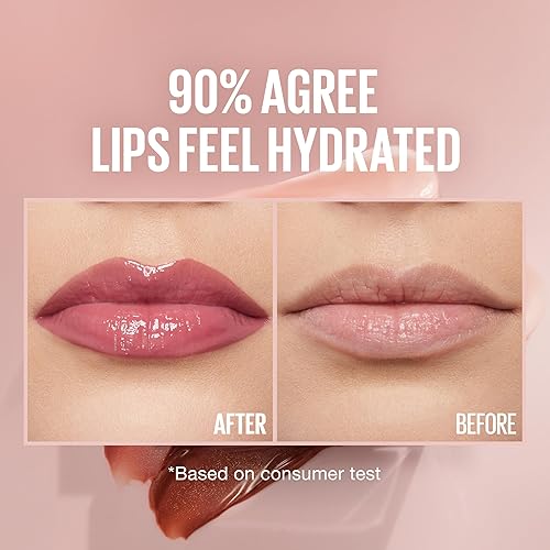 Vista 110 de Maybelline New York Lifter Gloss Brillo de labios brillante con ácido hialurónico, bronceado, oro 19