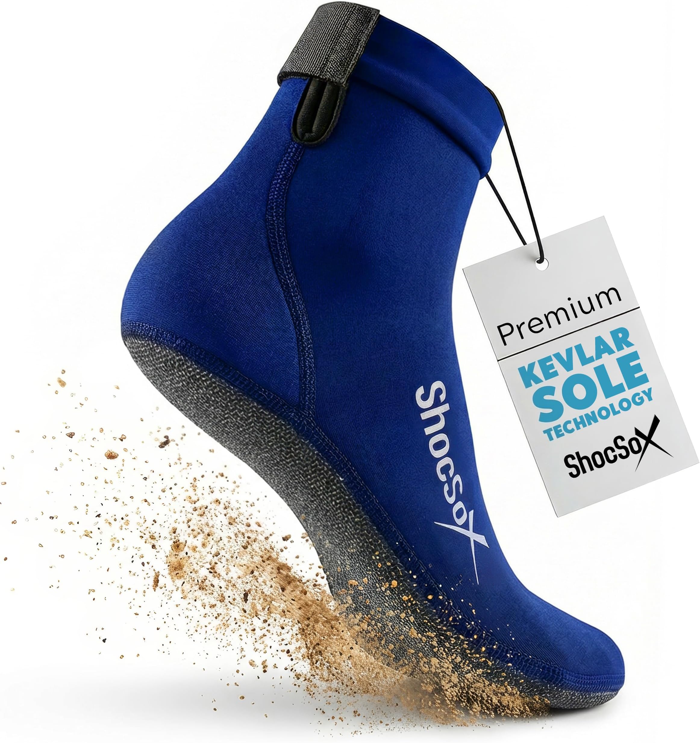 ShocSox Beach Volleyball Socks and Sand Soccer Socks with Reinforced Soles Longest Lasting Beach Socks