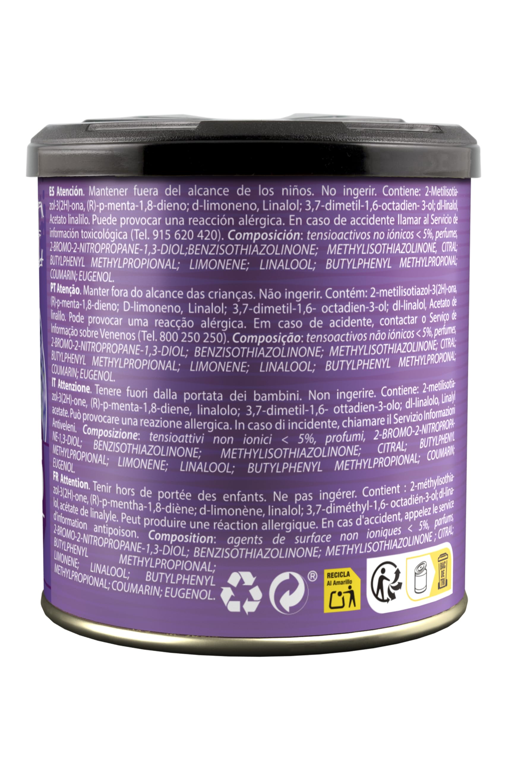 PARADISE SCENTS Paradise PER80132 Perfumador Lata Lavanda, Color Morado, 100 gr