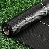 Kijamilee Heavy Duty Weed Barrier Landscape Fabric 1.3x100FT - 3.2oz Woven Geotextile Weed Control Mat for Gardens, Driveways, Beds