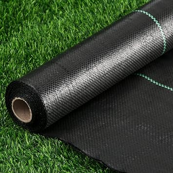 Weed Barrier Landscape Fabric Heavy Duty, 4FT x 300FT Thicken Garden Fabric Weed Mats, Weed Control Garden Cloth, Woven Geotextile Fabric for Garden Beds, Underlayment, Commercial Driveway