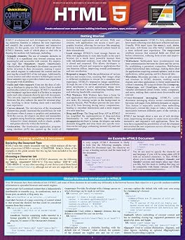 HTML 5: a QuickStudy Laminated Reference Guide