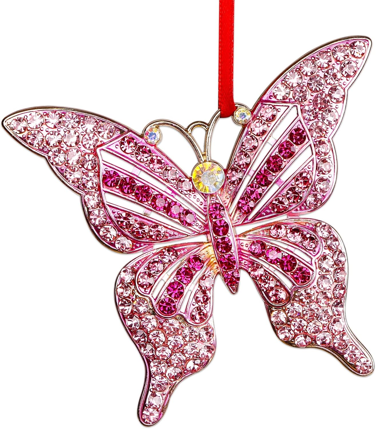 WhatSign Butterfly Christmas Ornament 2022 Monarch Butterfly Ornaments for Christmas Tree Butterfly Christmas Ornament Decoration Butterfly Christmas Tree Ornament Butterfly Gifts for Women Girls Kids