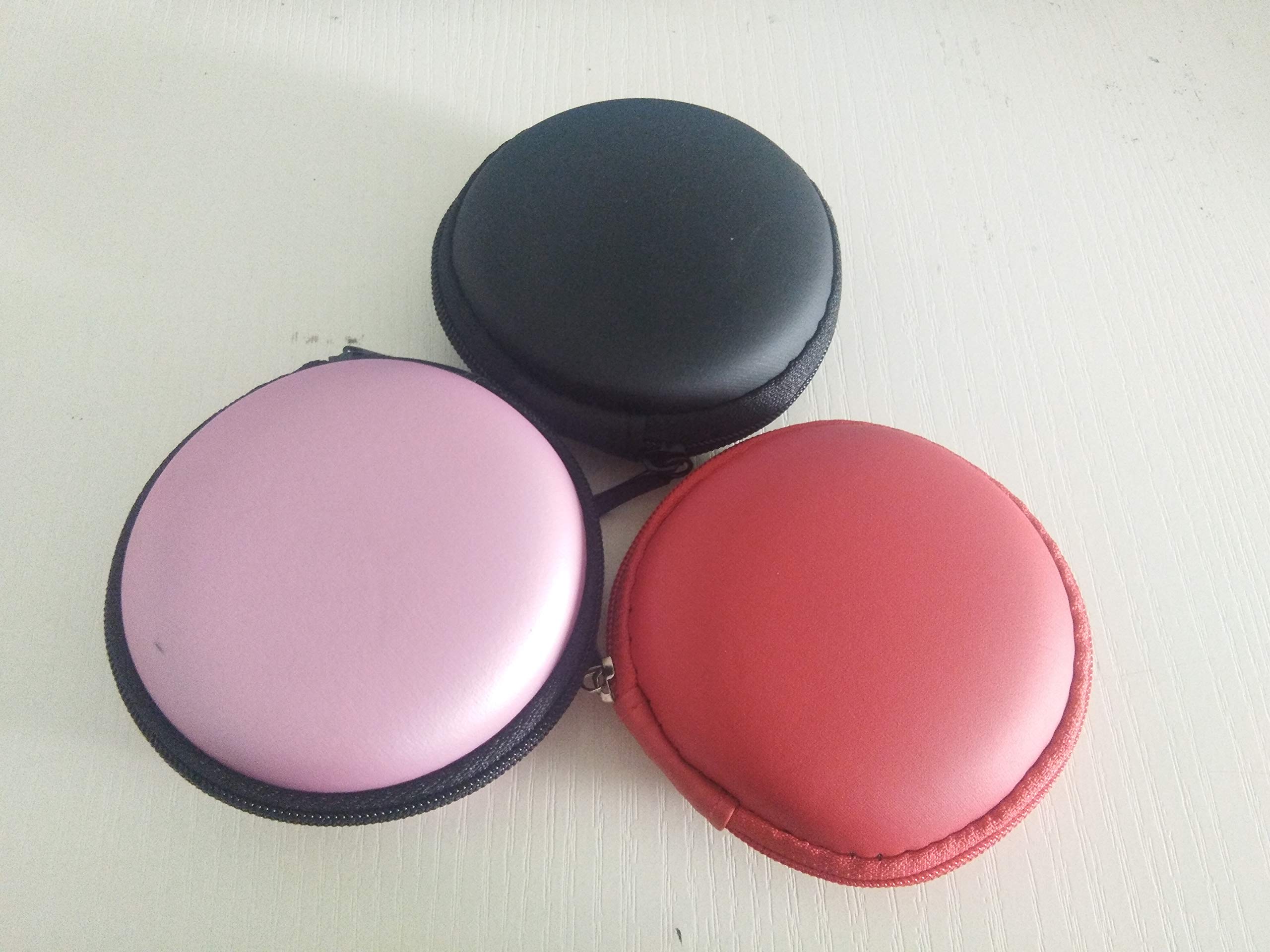 Round Earphone Storage Box-Data Cable Storage Box-Coin Earphone Cable Protection Container