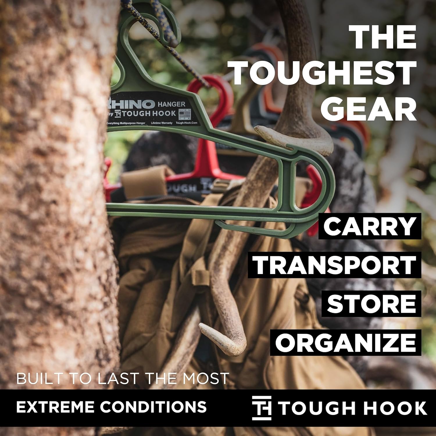 Rhino Tough Hook Heavy Duty Clothes Hangers – Made in USA, Military Grade Coat Hanger for Body Armor – 200-lb Capacity Suit Hangers – The Everyday for Everything, The Indestructible Hanger, 1 Blue - Image 7