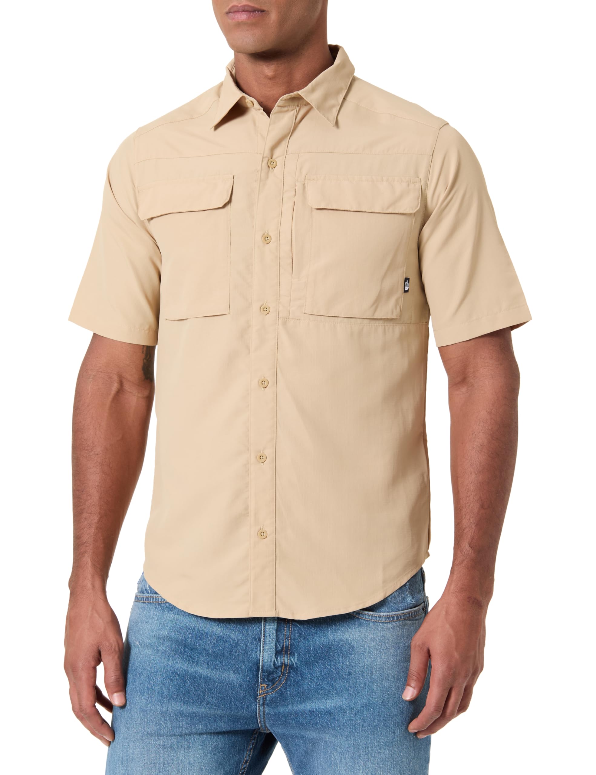 The North Face Men's S/S Sequoia T-Shirt Khaki Stone/Npf M