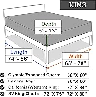 Vista 6 de N&Y HOME - Sábana bajera elástica Negro