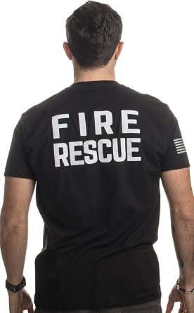 Fire & Rescue Maltese Cross | Firefighter Fire Honor & Courage for Men Women T-Shirt