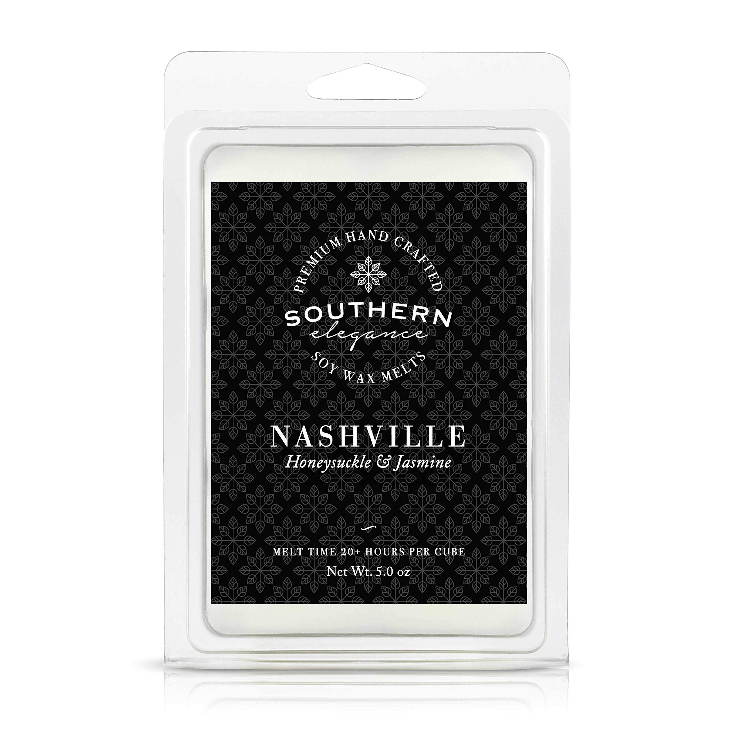 Southern EleganceNashville: Honeysuckle and Jasmine Scented Candle | 5 oz Jumbo Wax Melt | Handcrafted in the USA