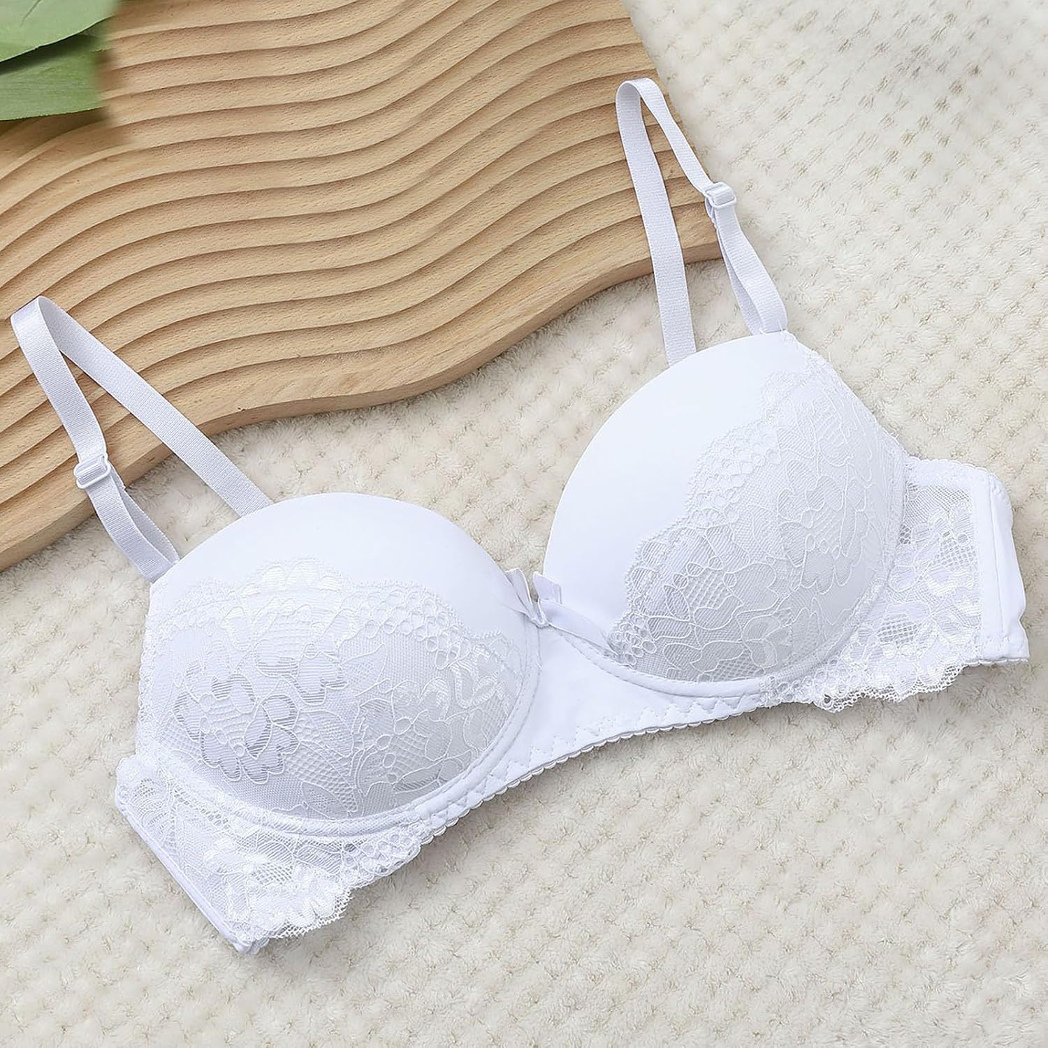 Lace Bras for Women Bralettes with Underwire Full Coverage Sexy Bra Push up Everyday Lingerie NO Padded Underwear