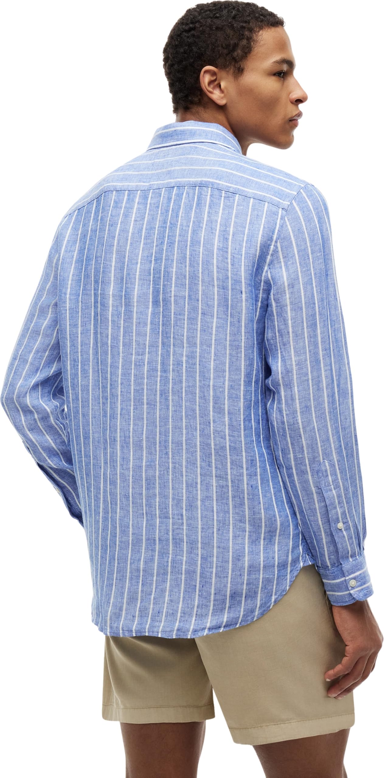 Tommy Hilfiger Linen Textured STP RF Shirt Mw0mw43312 Camicia L/S Uomo (Pacco da 1)