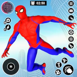 Jogos da Aranha, Incríveis Jogos do Homem Aranha - Jogos do Herói da Corda | Vice-Cidade do Gangster | Flying Spider Man Games for Kids, Crime City Mafia Gangster Criminal Fighting Adventure Game grat