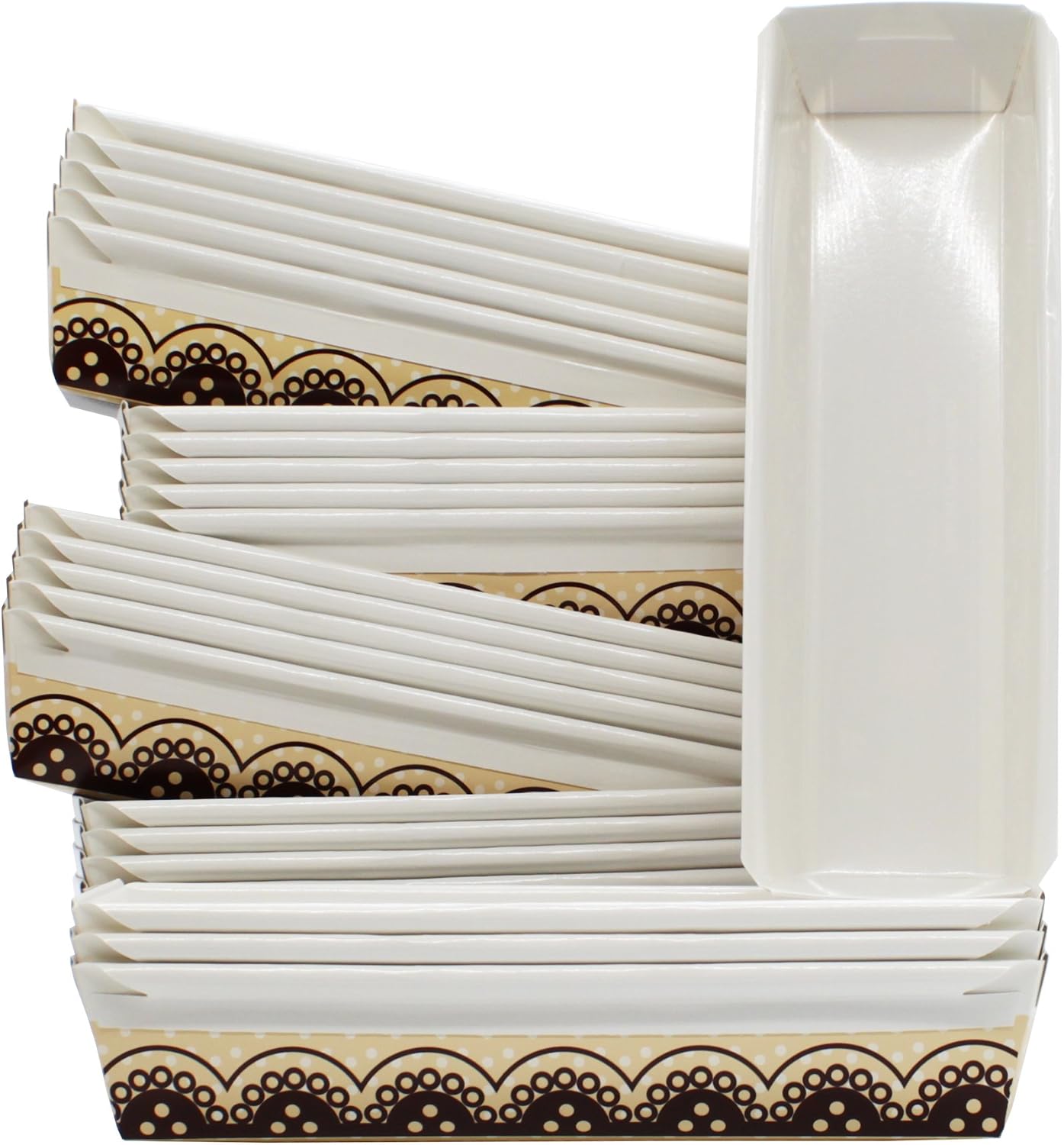MontoPack Baking Paper Loaf Pans 11 x 3.5 x 2 Inches (Pack of 24)