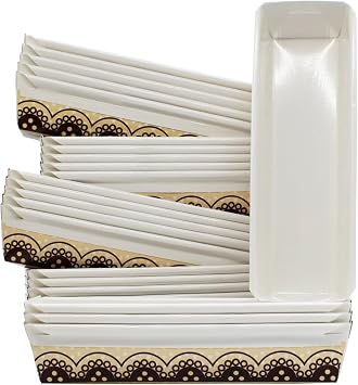 MontoPack Baking Paper Loaf Pans 11 x 3.5 x 2 Inches Pack of 24