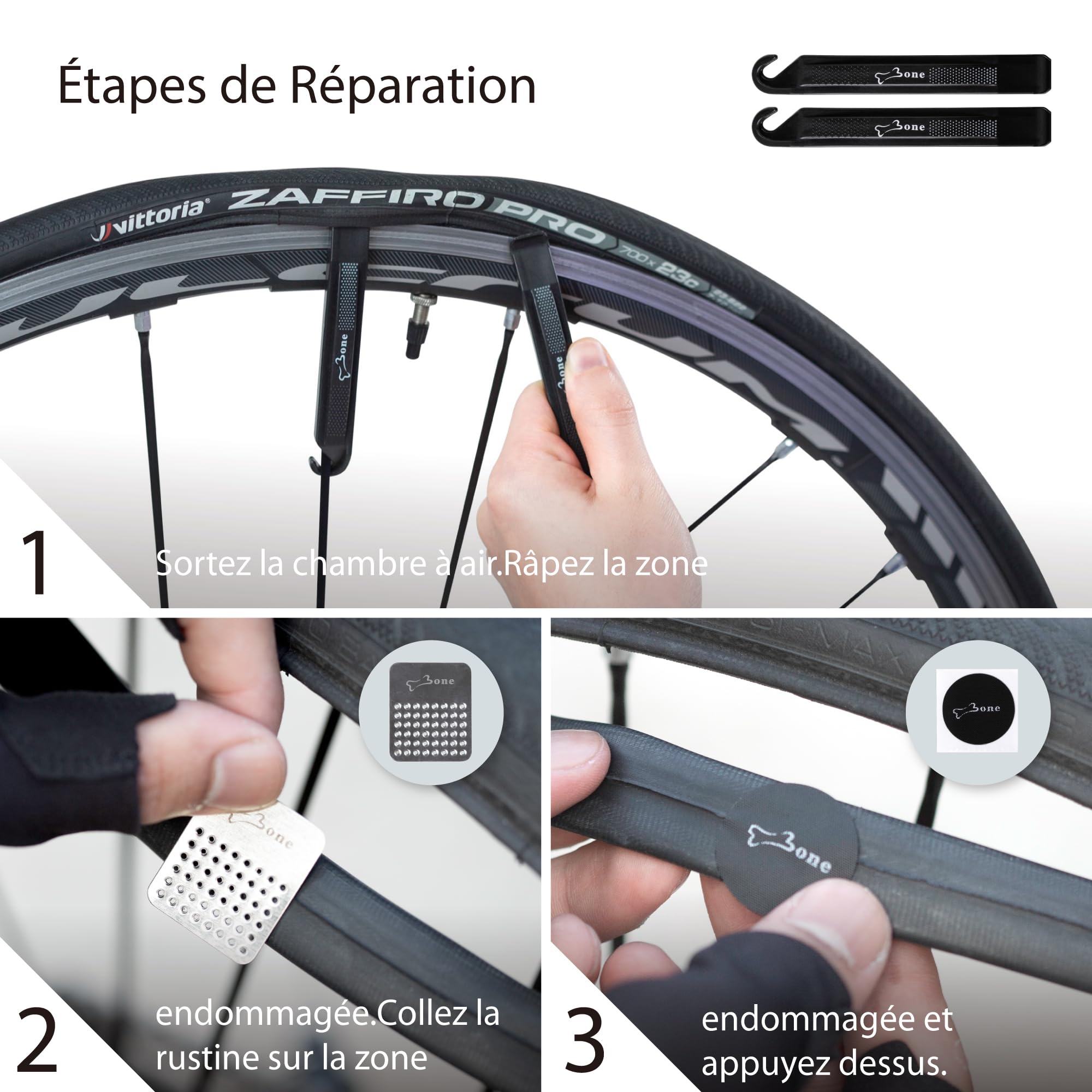 Kit Réparation Vélo 14-en-1 BONE Bike Portable Tool Kit avec Pompe et Clé – Capsule Étanche & Anti-Rayures – Accessoire Multifonction pour Vélo de Route, VTT et Vélo Électrique