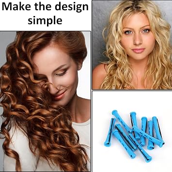 61 Pcs Perm Kit, 30 Blue Perm Rods 0.35 Inch 30 Perm Papers with a Comb Hair Rollers For Short Hair and Covered Hair Rollers for Fashionable Curly Hair, Hairstyle Creation