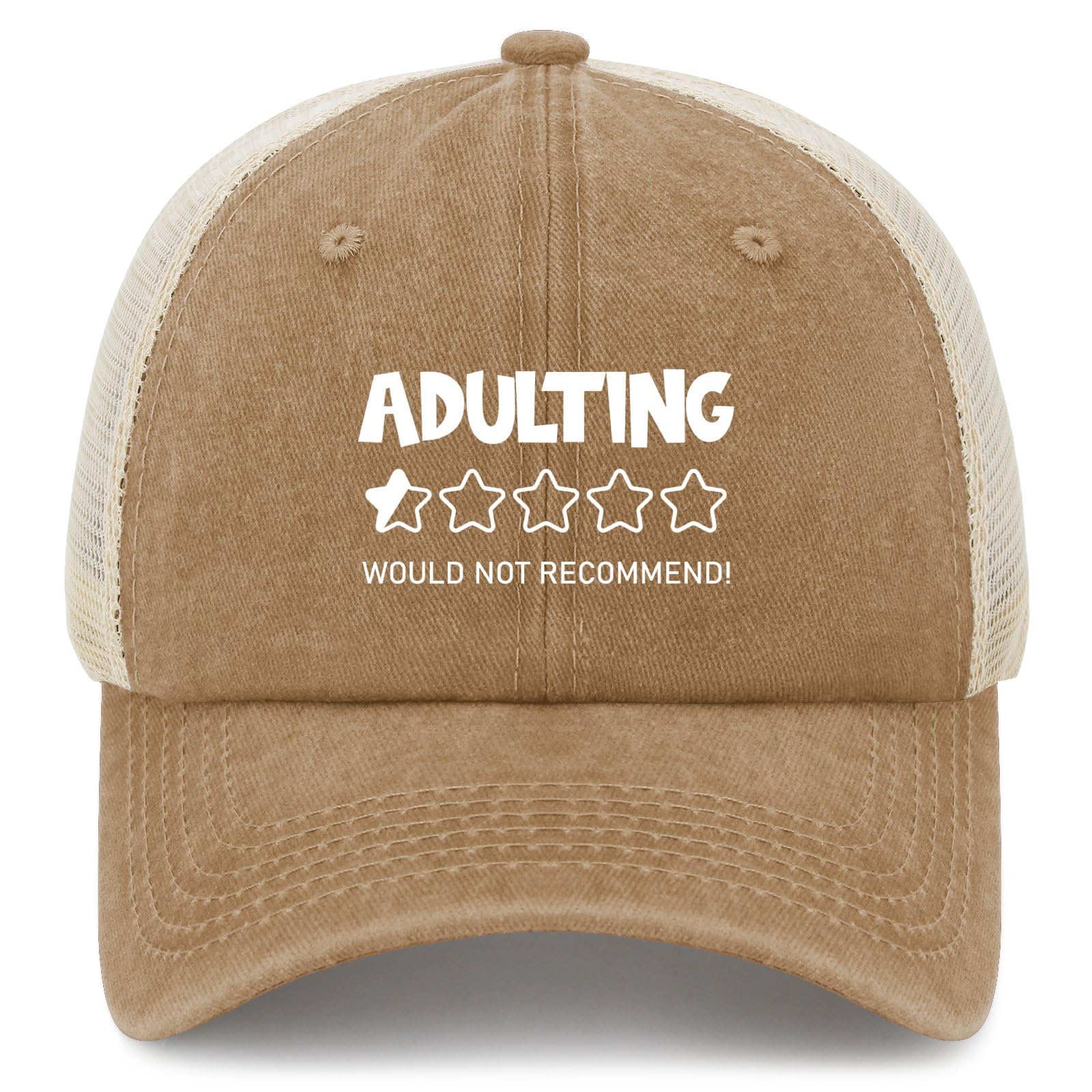 Adulting Would Not Recommend Golf Hat Cycling Cap for Dad