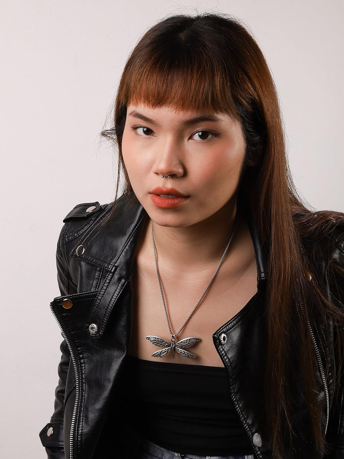 HAQUIL Dragonfly Necklace, Antique Dragonfly Pendant, Box Chain, Vintage Jewelry Gift for Women - Image 6