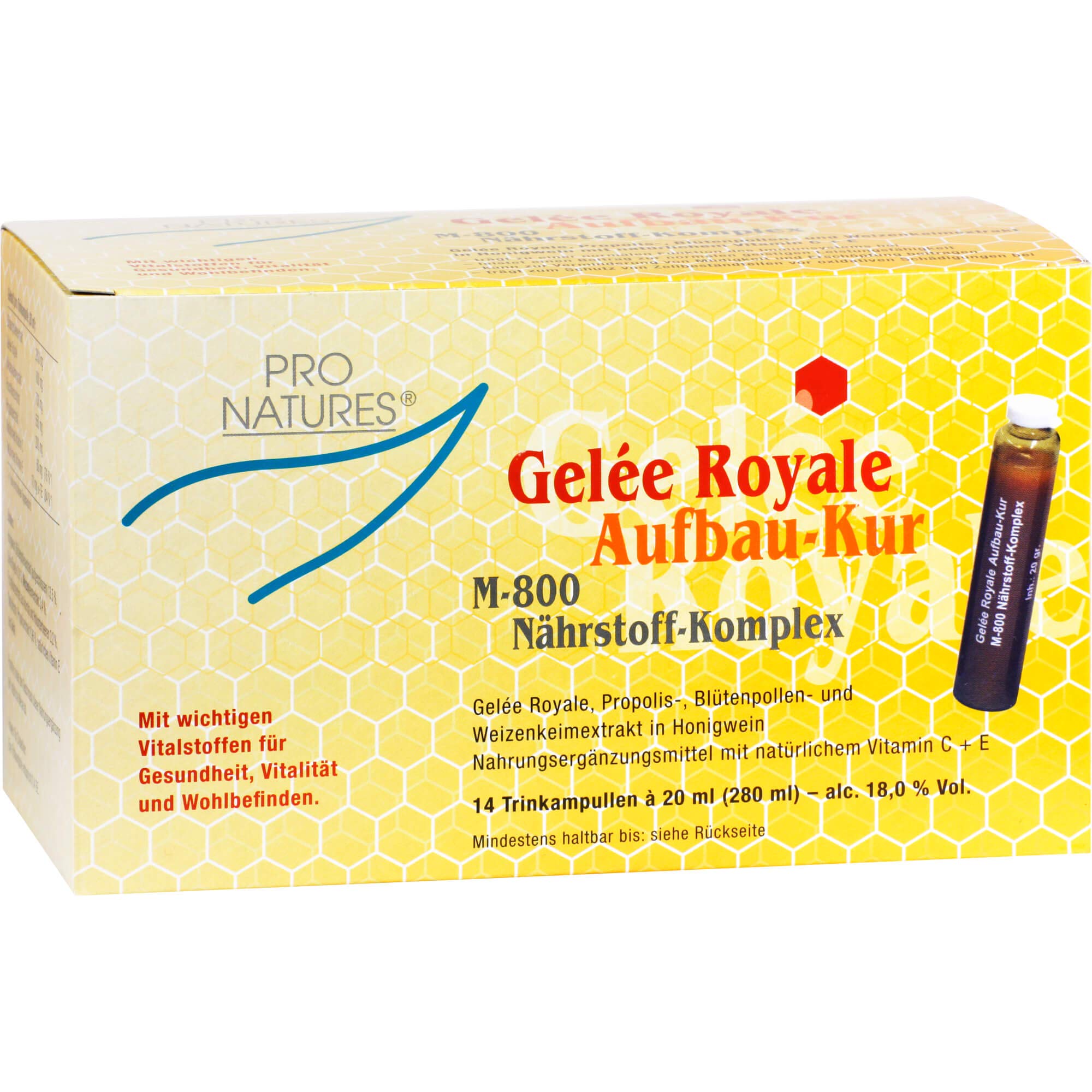 Gelee Royal Aufbaukur M800 Trinkampullen