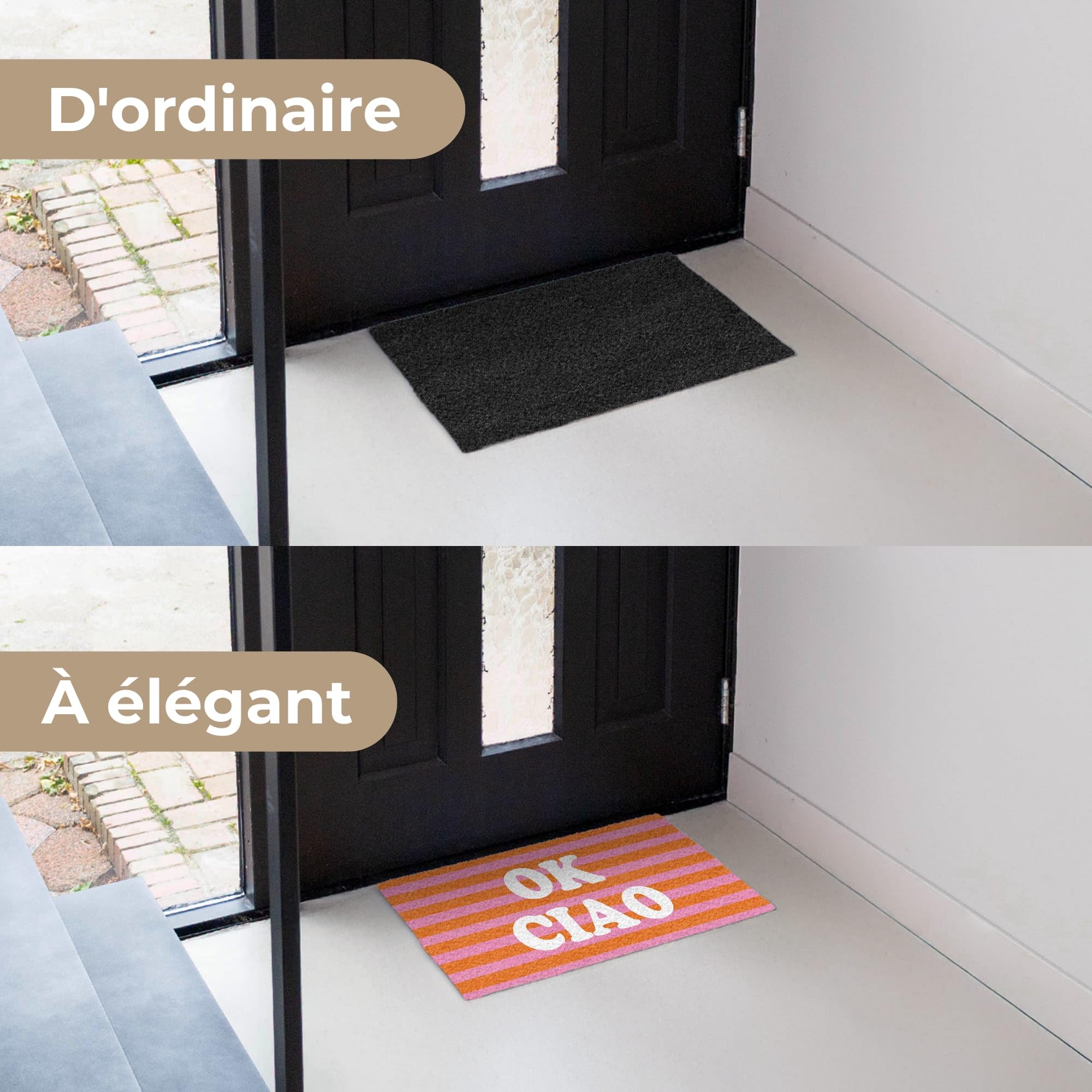 MuchoWow© Paillasson Tapis Entree Interieur d Entrée Exterieur Caoutchouc