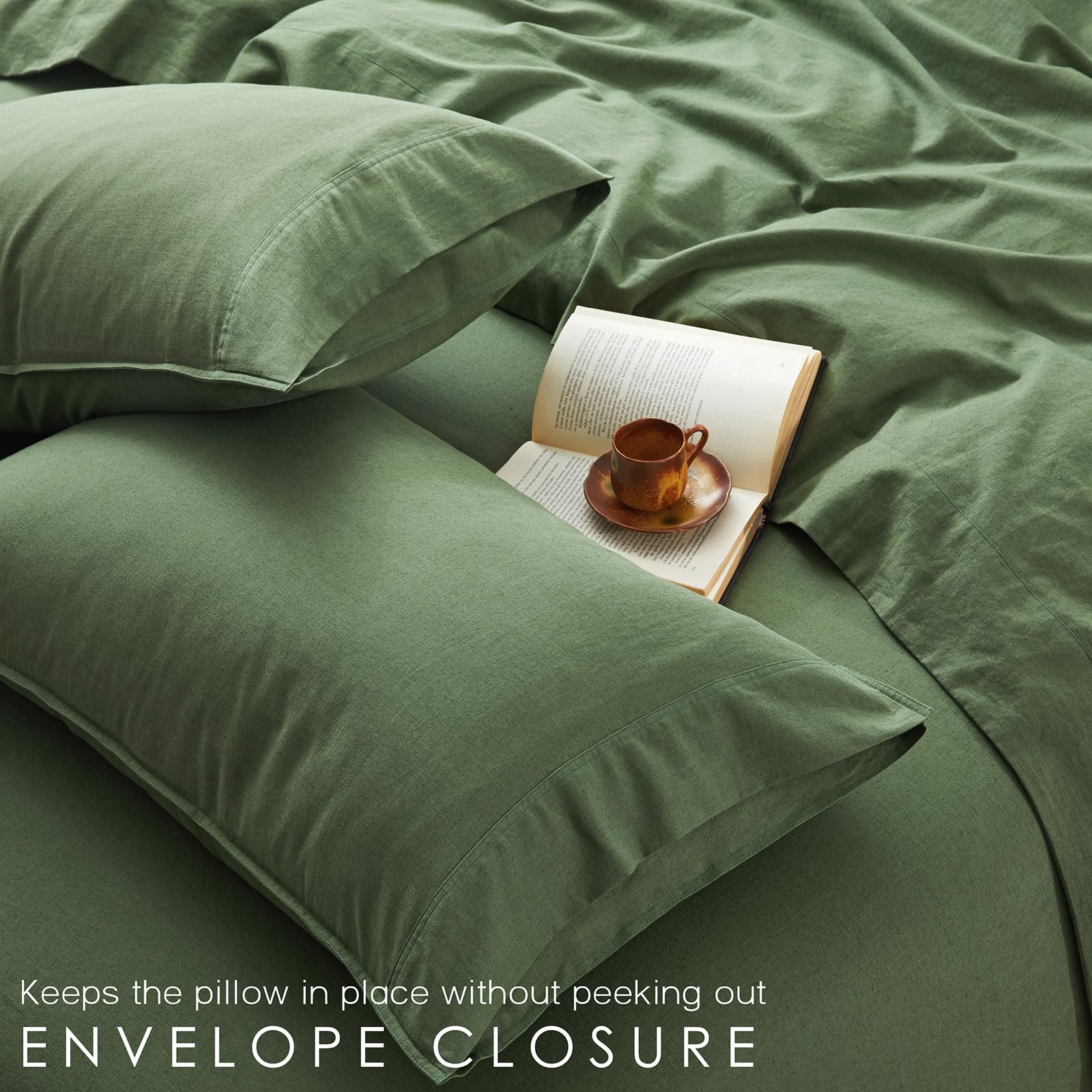 Set Lenzuola 100% Lino Francese – Extra Morbido Naturale, Queen Size Con Tasca Profonda