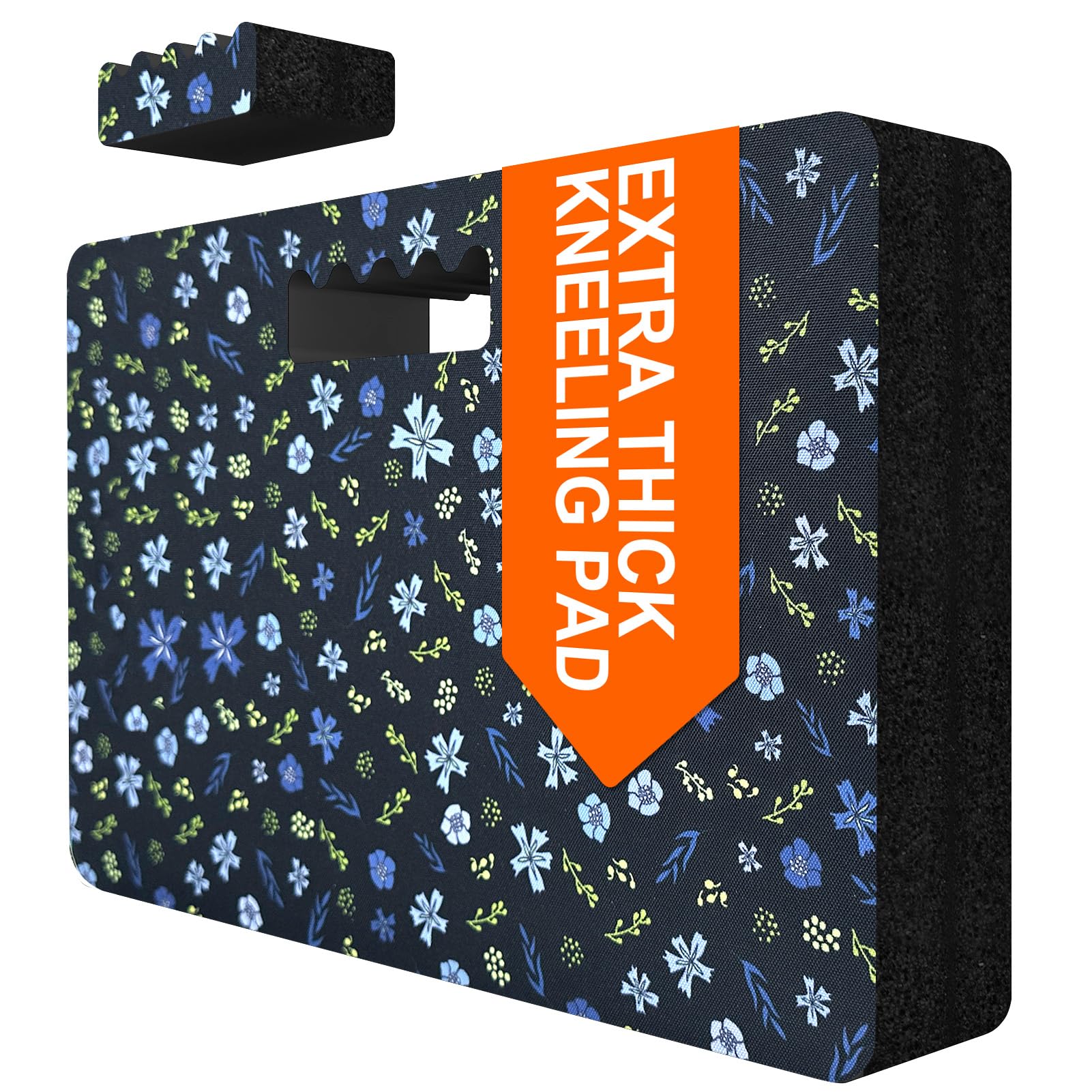 Extra Thick Kneeling Pad — Heavy Duty, Extra Large Foam Kneeler Mat for Gardening,Bathing Baby, Workout Supplies,Water & Dirt Resistant, Lightweight, DK Blue